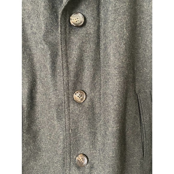 MICHAEL Michael Kors Gray Button Front Wool Blend Coat, Size L 🗣LAST CHANCE🗣 - Picture 2 of 4